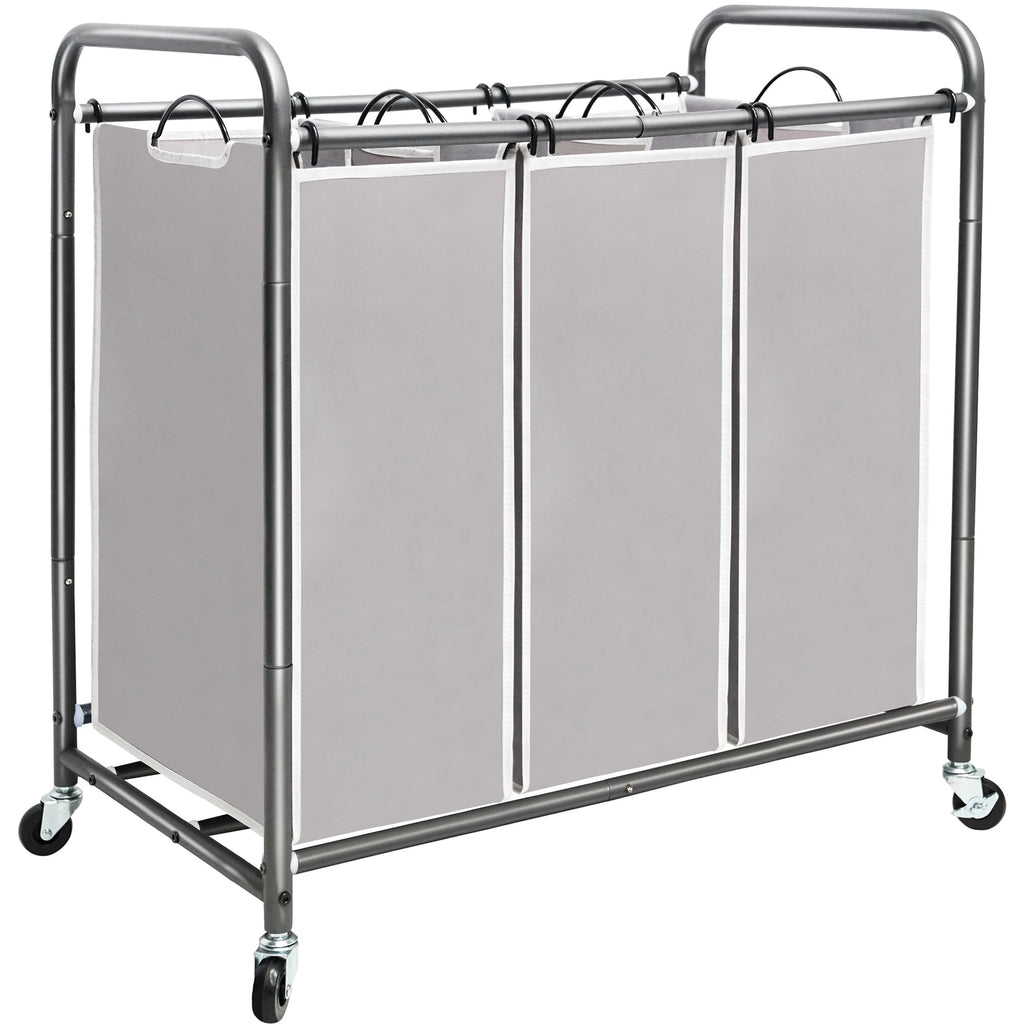 Gray STORAGE MANIAC laundry sorter alternate three-quarter view