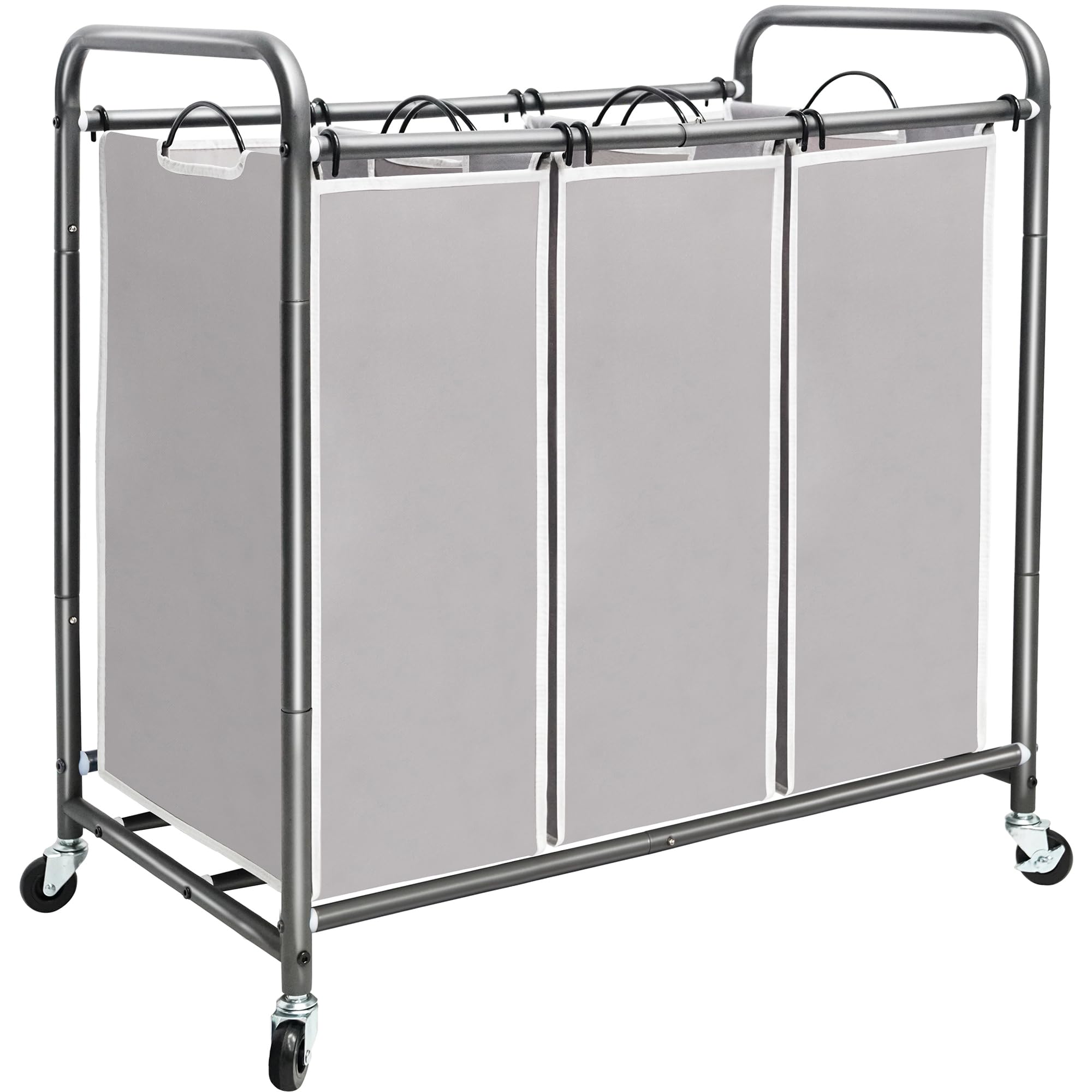 Gray STORAGE MANIAC laundry sorter alternate three-quarter view