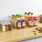 YIHONG clear storage bins arranged in pantry use