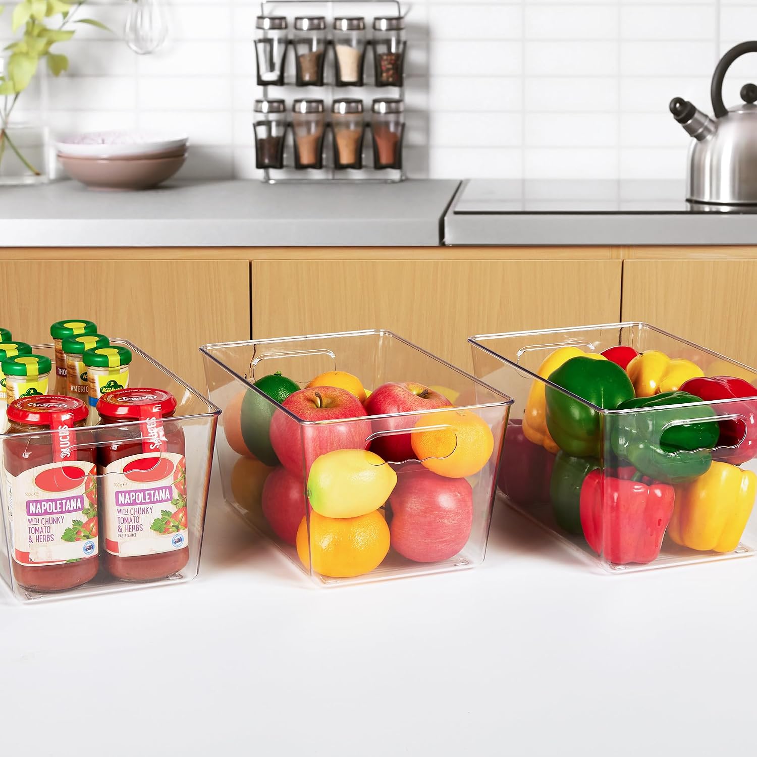 YIHONG clear pantry bins alternate placement view