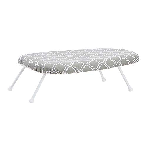 Amazon Basics Trellis tabletop ironing board front view