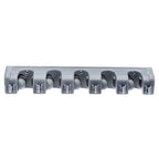 Gray Amazon Basics rectangular broom holder full view