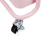 Dusty-pink Amazon Basics three-tier cart alternate view
