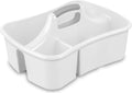 White JOEY'Z five-gallon divided cleaning caddy on white background